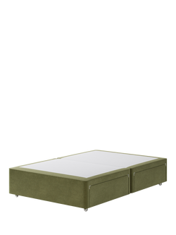 Hypnos Pocket Sprung Upholstered 4 Drawer Divan Base, Double, Severn Fern