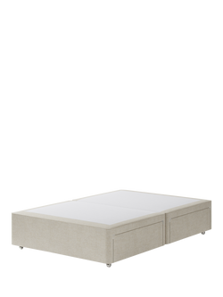Hypnos Pocket Sprung Upholstered 4 Drawer Divan Base, Double, Brooklyn Shell