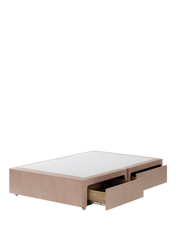 Hypnos Pocket Sprung Upholstered 4 Drawer Divan Base, Double - view 2, Atlas Orchid