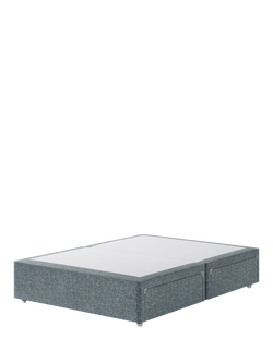Hypnos Pocket Sprung Upholstered 4 Drawer Divan Base, King Size, Arvalli Storm