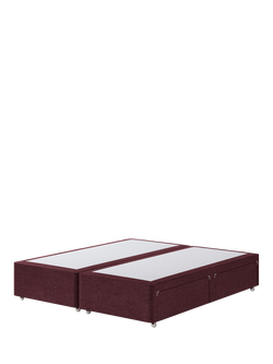 Hypnos Pocket Sprung Upholstered 4 Drawer Divan Base, Super King Size, Prem Tanzanite
