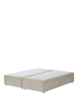 Hypnos Pocket Sprung Upholstered 4 Drawer Divan Base, Super King Size, Brooklyn Shell