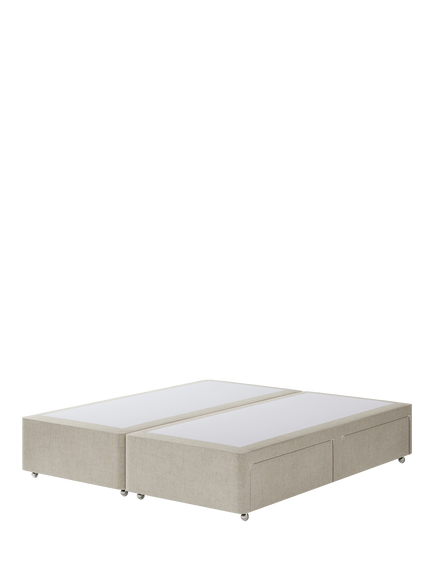Hypnos Pocket Sprung Upholstered 4 Drawer Divan Base, Super King Size, Brooklyn Shell