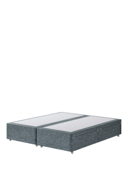 Hypnos Pocket Sprung Upholstered 4 Drawer Divan Base, Super King Size, Arvalli Storm