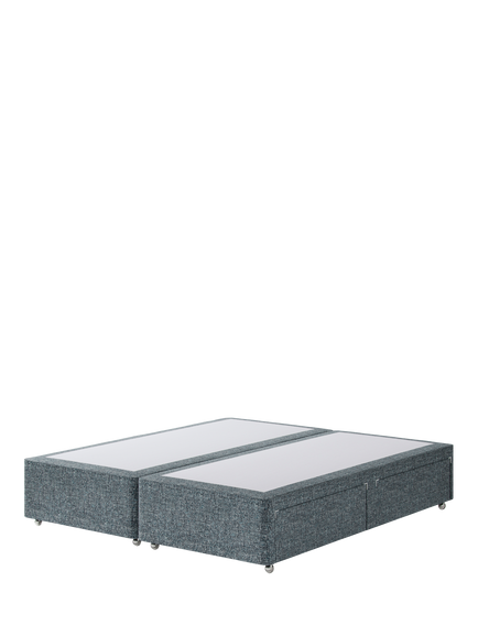 Hypnos Pocket Sprung Upholstered 4 Drawer Divan Base, Super King Size, Arvalli Storm