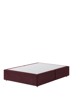 Hypnos Non-Sprung Upholstered Divan Base, King Size, Prem Tanzanite