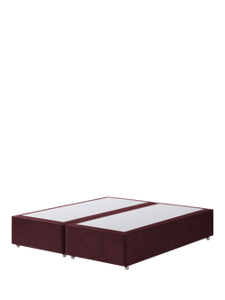 Hypnos Non-Sprung Upholstered Divan Base, Super King Size, Prem Tanzanite