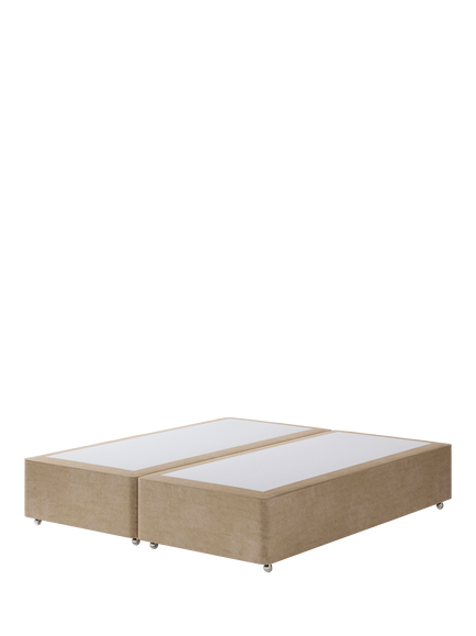Hypnos Non-Sprung Upholstered Divan Base, Super King Size, Premium Sandstone Pearl