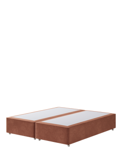 Hypnos Non-Sprung Upholstered Divan Base, Super King Size, Foyle Sienna