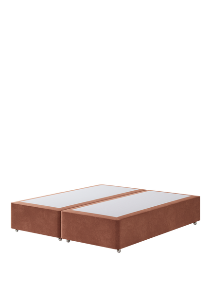 Hypnos Non-Sprung Upholstered Divan Base, Super King Size, Foyle Sienna