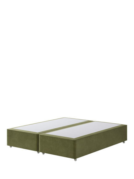 Hypnos Non-Sprung Upholstered Divan Base, Super King Size, Severn Fern
