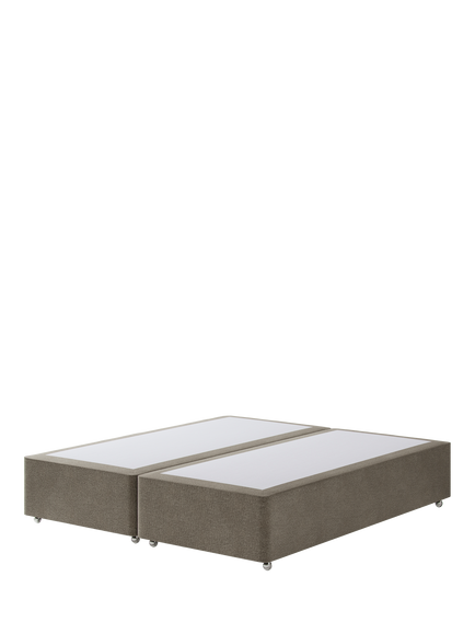 Hypnos Non-Sprung Upholstered Divan Base, Super King Size, Derwent Mushroom