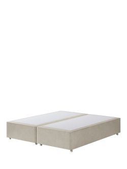 Hypnos Non-Sprung Upholstered Divan Base, Super King Size, Brooklyn Shell
