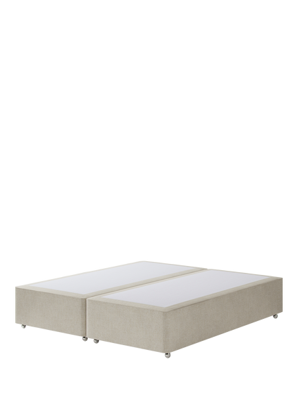 Hypnos Non-Sprung Upholstered Divan Base, Super King Size, Brooklyn Shell