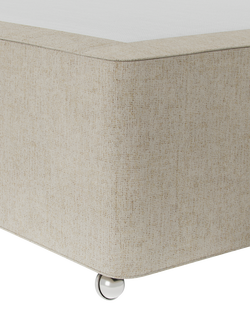 Hypnos Non-Sprung Upholstered Divan Base, Super King Size - view 2, Brooklyn Shell