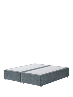 Hypnos Non-Sprung Upholstered Divan Base, Super King Size, Arvalli Storm
