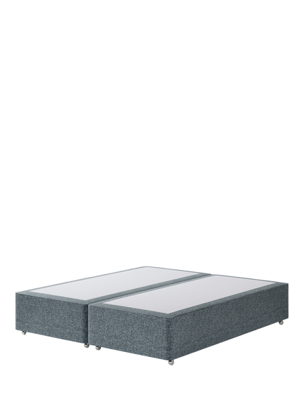 Hypnos Non-Sprung Upholstered Divan Base, Super King Size, Arvalli Storm