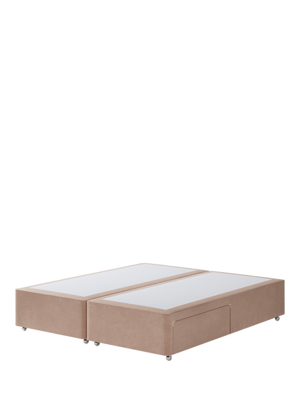 Hypnos Non-Sprung Upholstered 2 Drawer Divan Base, Super King Size, Atlas Orchid
