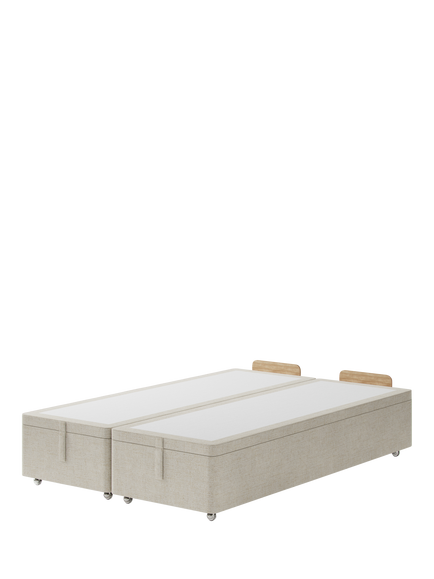 Hypnos Non-Sprung Upholstered Ottoman Storage Divan Base, Double, Brooklyn Shell