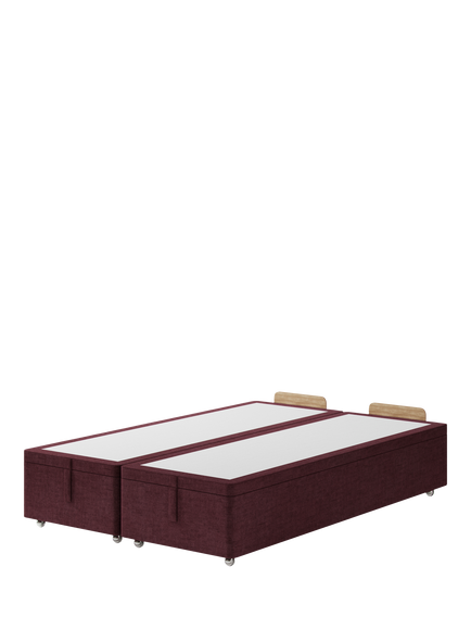 Hypnos Non-Sprung Upholstered Ottoman Storage Divan Base, King Size, Premium Tanzanite