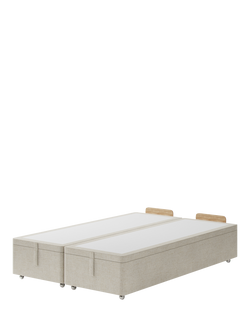 Hypnos Non-Sprung Upholstered Ottoman Storage Divan Base, King Size, Brooklyn Shell