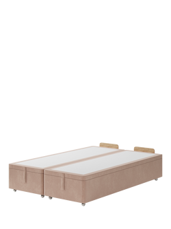 Hypnos Non-Sprung Upholstered Ottoman Storage Divan Base, King Size, Atlas Orchid