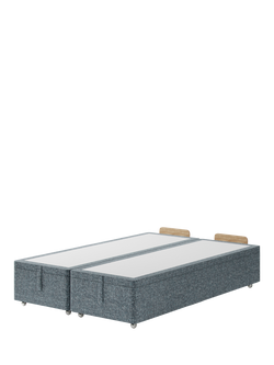 Hypnos Non-Sprung Upholstered Ottoman Storage Divan Base, King Size, Arvalli Storm
