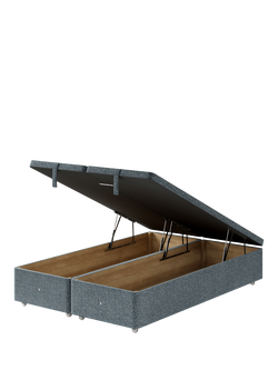 Hypnos Non-Sprung Upholstered Ottoman Storage Divan Base, King Size - view 2, Arvalli Storm