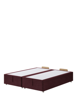 Hypnos Non-Sprung Upholstered Ottoman Storage Divan Base, Super King Size, Premium Tanzanite