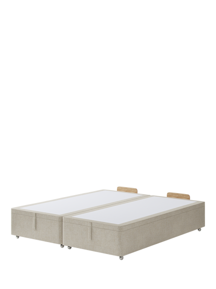 Hypnos Non-Sprung Upholstered Ottoman Storage Divan Base, Super King Size, Brooklyn Shell