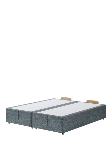 Hypnos Non-Sprung Upholstered Ottoman Storage Divan Base, Super King Size, Arvalli Storm