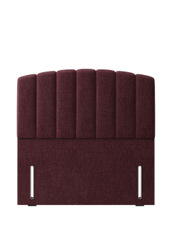 Hypnos Beatrice Euro Slim Upholstered Headboard, Small Double, Premium Tanzanite