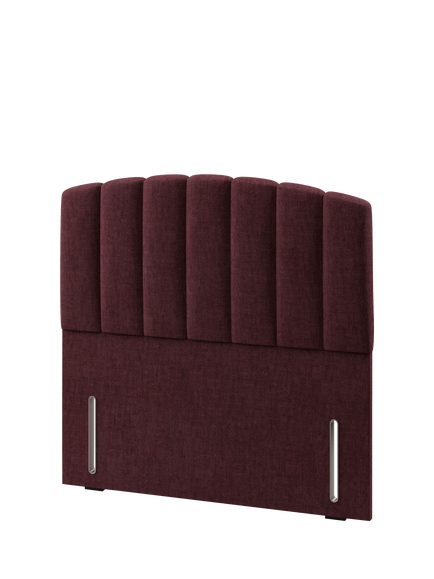 Hypnos Beatrice Euro Slim Upholstered Headboard, Small Double - view 2, Premium Tanzanite