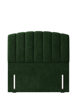 Hypnos Beatrice Euro Slim Upholstered Headboard, Small Double, Prem Tour Green