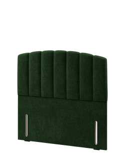 Hypnos Beatrice Euro Slim Upholstered Headboard, Small Double - view 2, Prem Tour Green