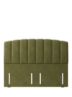 Hypnos Beatrice Euro Slim Upholstered Headboard, Small Double, Severn Fern