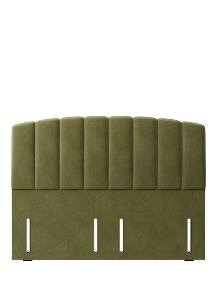 Hypnos Beatrice Euro Slim Upholstered Headboard, Small Double, Severn Fern