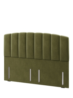 Hypnos Beatrice Euro Slim Upholstered Headboard, Small Double - view 2, Severn Fern