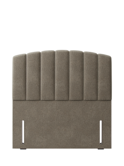 Hypnos Beatrice Euro Slim Upholstered Headboard, Small Double, Derwent Mushroom