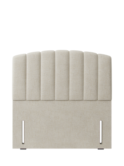 Hypnos Beatrice Euro Slim Upholstered Headboard, Small Double, Brooklyn Shell