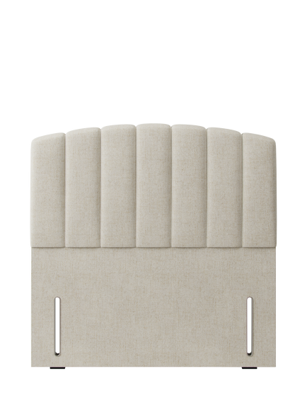 Hypnos Beatrice Euro Slim Upholstered Headboard, Small Double, Brooklyn Shell