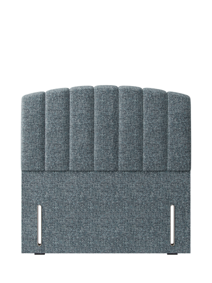 Hypnos Beatrice Euro Slim Upholstered Headboard, Small Double, Arvalli Storm