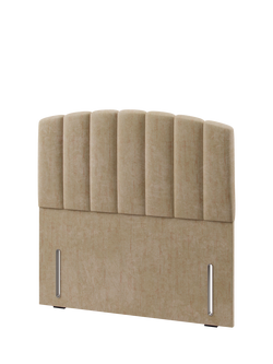 Hypnos Beatrice Euro Slim Upholstered Headboard, Double - view 2, Premium Sandstone Pearl