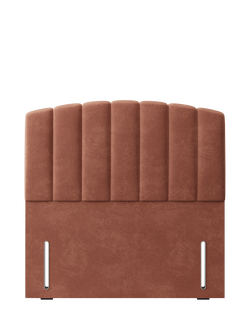 Hypnos Beatrice Euro Slim Upholstered Headboard, Double, Foyle Sienna