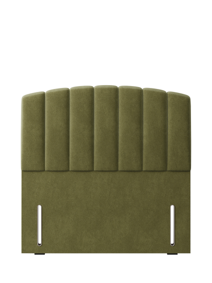 Hypnos Beatrice Euro Slim Upholstered Headboard, Double, Severn Fern
