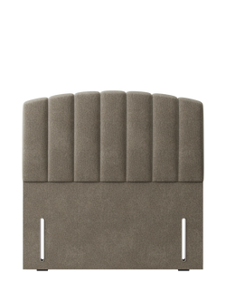 Hypnos Beatrice Euro Slim Upholstered Headboard, Double, Derwent Mushroom