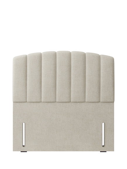 Hypnos Beatrice Euro Slim Upholstered Headboard, Double, Brooklyn Shell