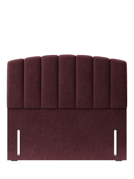 Hypnos Beatrice Euro Slim Upholstered Headboard, King Size, Premium Tanzanite