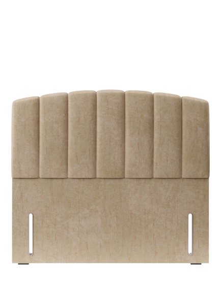 Hypnos Beatrice Euro Slim Upholstered Headboard, King Size, Premium Sandstone Pearl