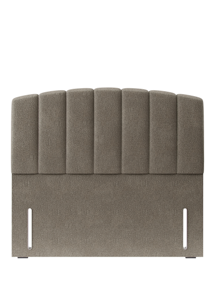 Hypnos Beatrice Euro Slim Upholstered Headboard, King Size, Derwent Mushroom